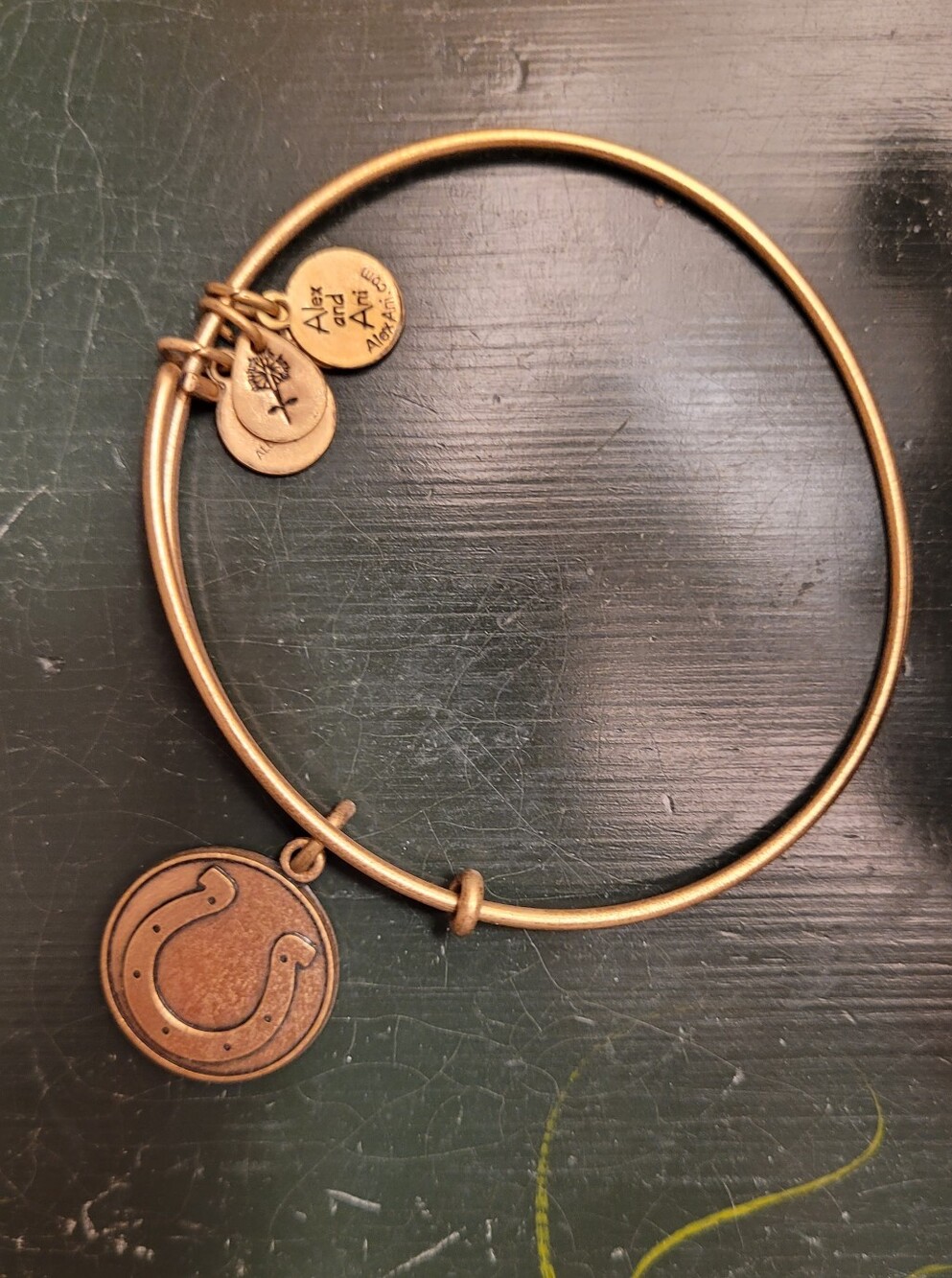 Alex and Ani Bronze NFL Logo Charm Bangle Indianapolis Colts